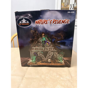 FG Square Halloween Village Natures Revenge Lights and Sounds Decor